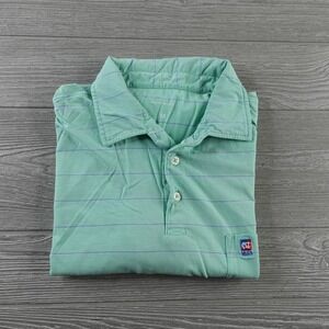 B Draddy Newport Country Club Polo Golf Shirt Men's Medium Green Cotton